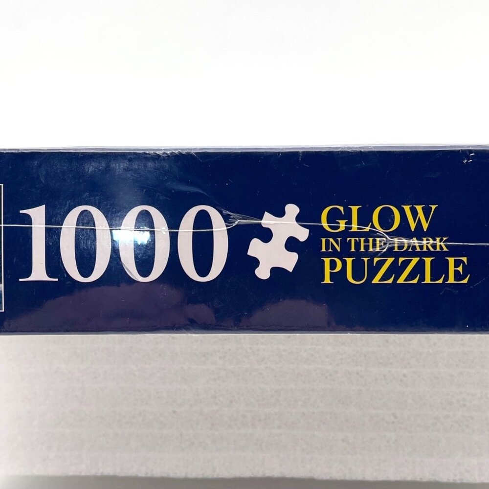 Glow In The Dark 1000 Piece Puzzle "Over The River" Winter Scene by Jim Hansel - Picture 8 of 14